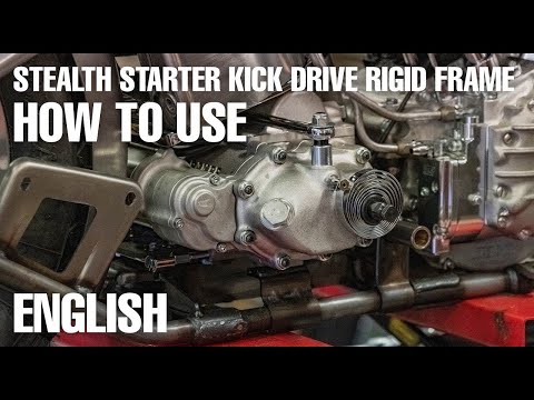 HOW TO USE - Cannonball Harley E-Starter for Rigid Frame Flathead, Knuckle, Panhead English subtitle
