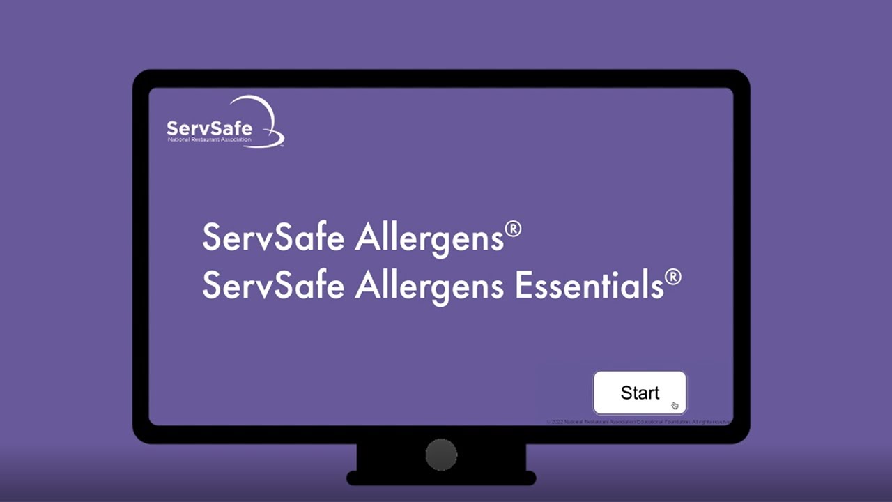 What are the symptoms of an allergic reaction Servsafe?
