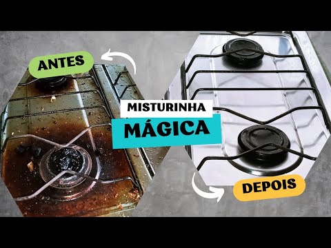 COMO LIMPAR FOGÃO MUITO SUJO  DO JEITO MAIS FÁCIL QUE EXISTE ?✨