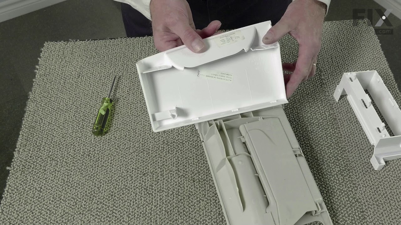 Replacing your Dispenser Drawer Handle Frame - White Replacing your Dispenser Drawer Handle Frame - White