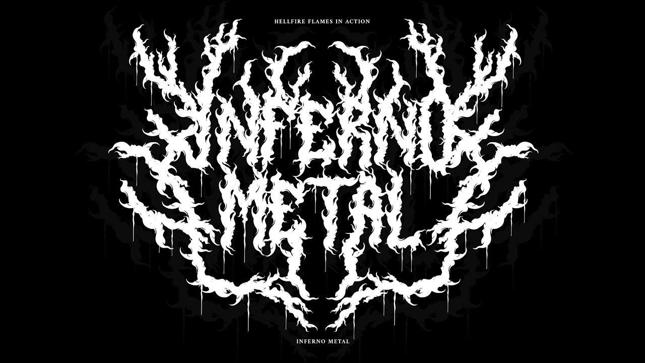 Free Download Death Metal Font - Hellfire Flames and How to Use it in Adobe Photoshop