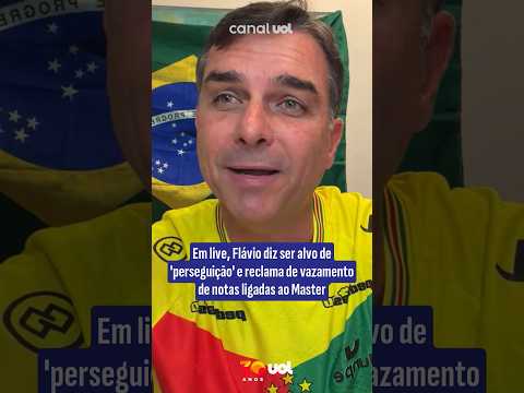 Flávio Bolsonaro diz ser alvo de ‘perseguição’ e reclama de vazamento de notas ligadas ao Master
