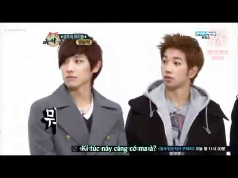 VIETSUB MBLAQ 120211 Weekly Idol Full Cut 1