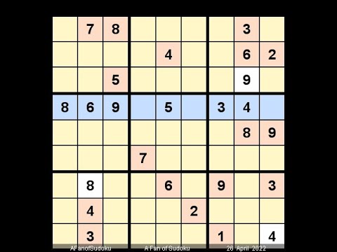 How to Solve The Hindu Sudoku Hard April 26, 2022