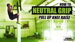 NEUTRAL GRIP PULL UP KNEE RAISE exercise video thumbnail