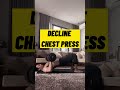Decline Chest Press #Shorts