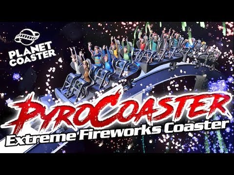 PYRO COASTER! Extreme Firework Coaster! #PlanetCoaster