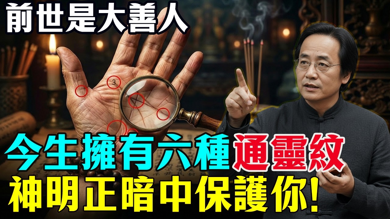 倪海廈：你的手上有「通靈紋」嗎？手掌心出現這6種印記，代表神明在暗中保護你！#倪海廈 #命理 #易經 #心靈暖流 #因果 #國學智慧 #風水 #因果 #手相 #通靈 #改運 #善心