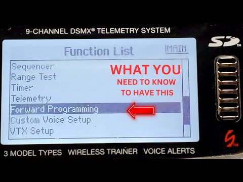 HOW TO GET SPEKTRUM FORWARD PROGRAMMING SPECIAL TIP HOW TO MUST HAVE