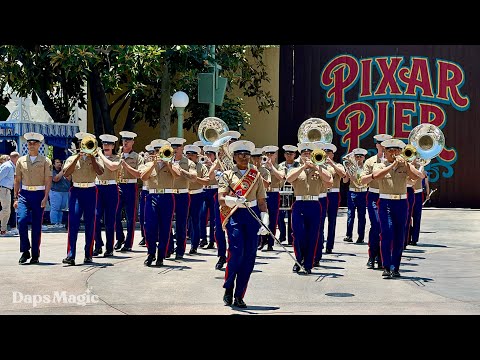 1st Marine Division Band | 4th of July 2024 | Disney California Adventure  4K