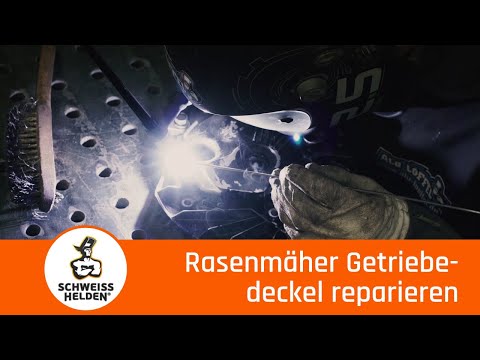 Getriebedeckel eines Rasenmähers reparieren | Aluminium Schweißen mit Erik Folge 5