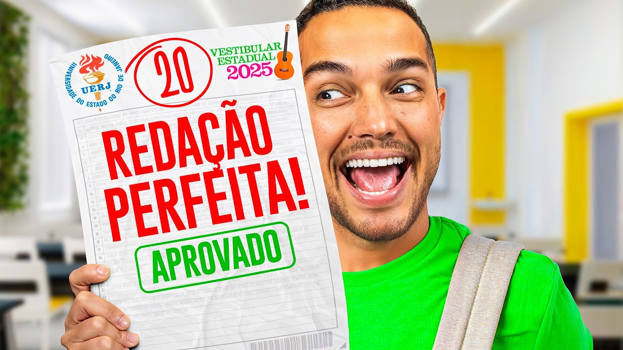 REDAÇÃO UERJ 2025 : A melhor  forma de começar a redação ("O Conto da AIA") | PROFINHO