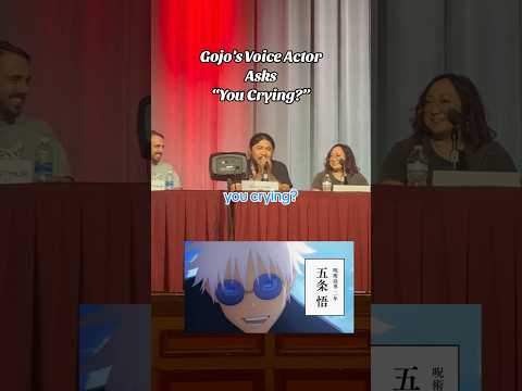 Gojo’s Voice Actor Says, “You Crying?” #Shorts