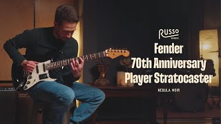 Video thumbnail for Fender 70th Anniversary Player Stratocaster in Nebula Noir by Russo Music