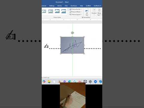 Inserting Signature into MS WORD! #microsoftword #signature #wordtips