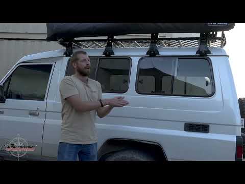 Troop Carrier - 270 XT Awning Install on Ocam Mesh Rack - The Bush Company