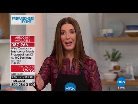 HSN | Preparedness Event featuring Wise Foods 09.01.2018 - 02 PM