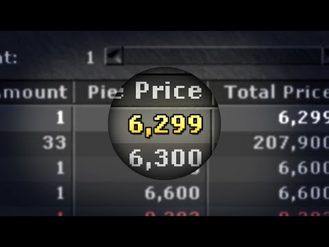 Como "manipular" os preços do Market no Tibia