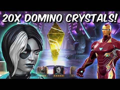 20x 5 Star Domino Grandmaster Featured Crystal Opening - Marvel Contest Of Champions