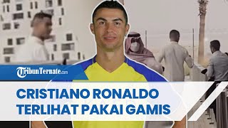Cristiano Ronaldo Semakin Melebur dengan Budaya Arab Saudi CR7 Memakai Gamis di Luar Lapangan