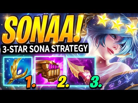 3-Star Sona Strategy | TFT Set 16 Ranked Meta | Teamfight Tactics Best Comps Guide