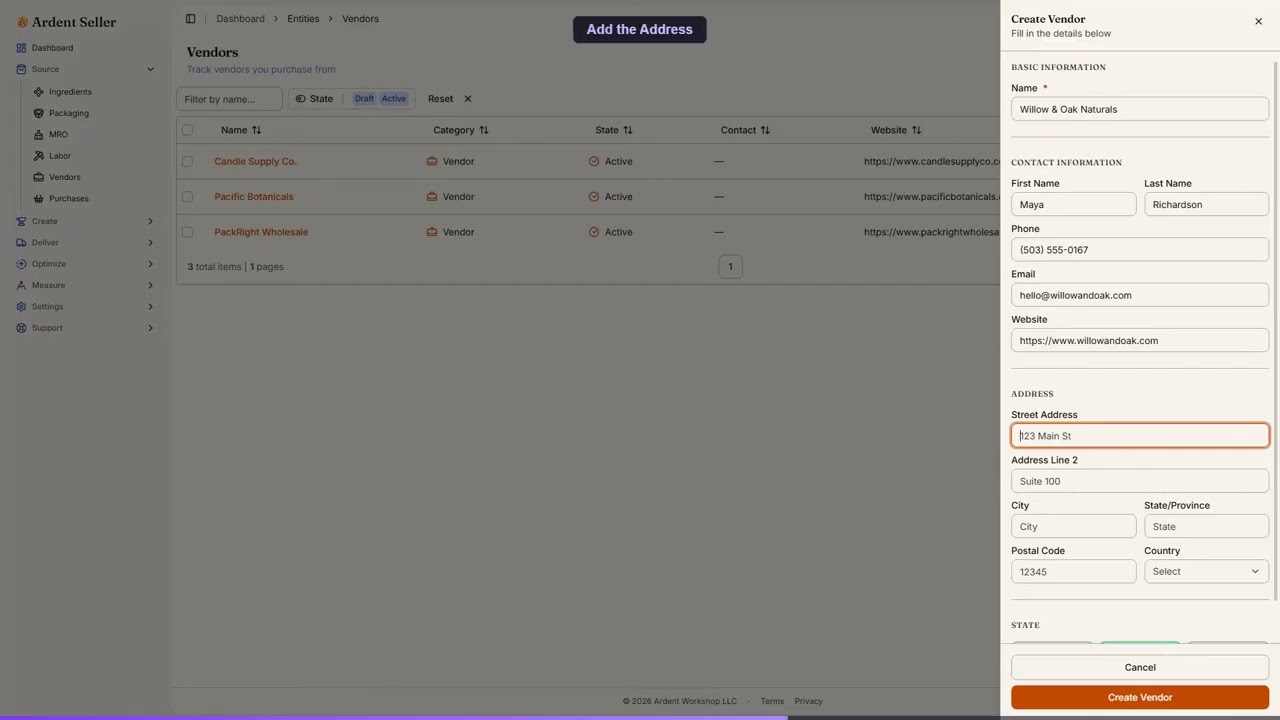 How to Add a New Vendor — video tutorial thumbnail