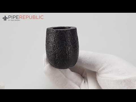 Dunhill - The White Spot Shell Briar Pfeifen Billard Einzelstück 4103 (Army Mount Silver Surfac...