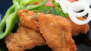 FRIED CHICKEN RECIPE BREAD CRUMBS COATED ENGLISH