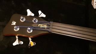 Video thumbnail for Warwick Corvette Standard Fretless Bass Made in Germany DiMarzio & MEC pickups Up Close Video Review by Essex Recording Studios