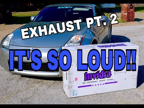 350z INVIDIA GEMINI EXHAUST | INSTALL
