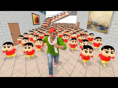 জ্যাকের বাড়িতে হঠাৎ করে অসংখ্য শিনচান চলে আসে | indian theft auto simulator gameplay 
