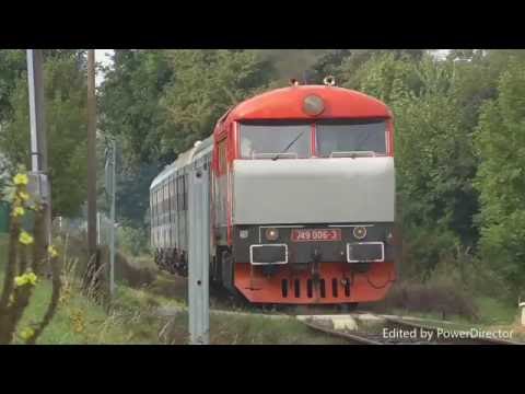 Odjezd Zamračené 749 006-3 ze stanice Lštění