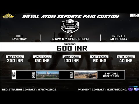 ATOM esport daily paid scrims || #bgmiroom  #bgmi  #bgmiindia
