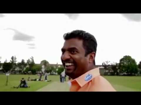 Cricketer Muttiah Muralitharan bowling coin ball 2016