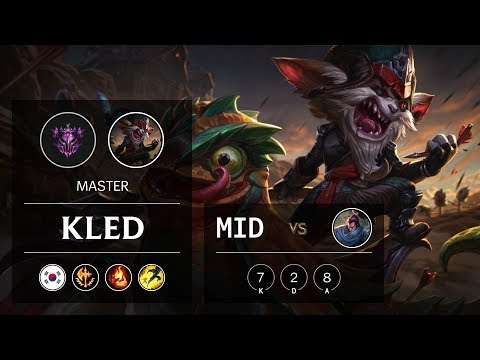 Kled Mid vs Yasuo - KR Master Patch 9.8