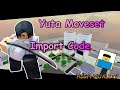 High Quality Yuta Moveset JJS Skill Builder Import Code