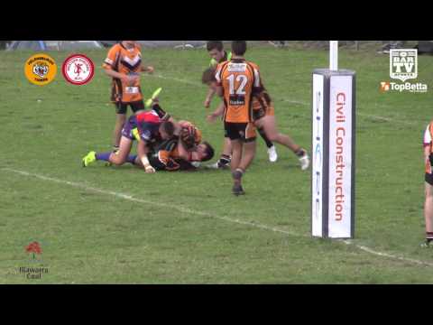 2016 ICRL Round 3 U18's Highlights - Helensburgh Tigers v Western Suburbs Devils