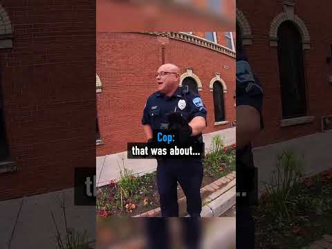 Older Biker Gets Pulled Over by a Cool Cop 😄