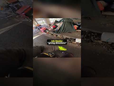 Biker finds a Delivery Robot Struggling and did THIS🤖