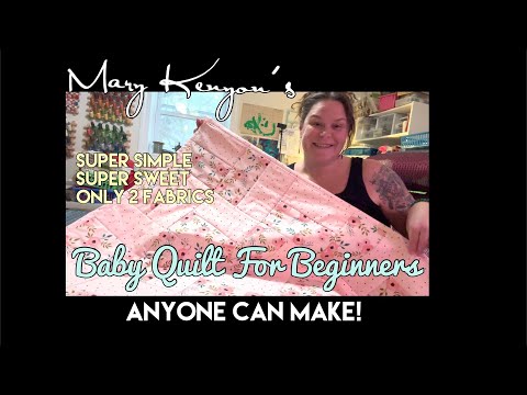 Super Simple Baby Quilt for Beginners ~ ONLY 2 FABRICS REQUIRED ~ ANYONE CAN MAKE IN A DAY!!!