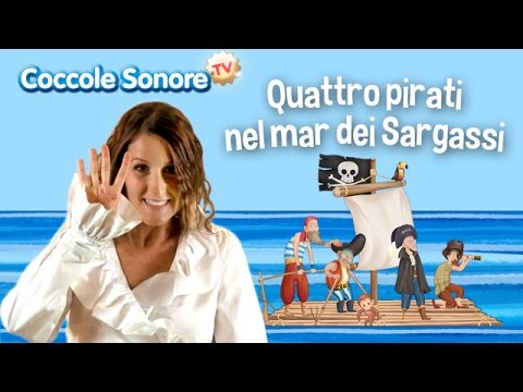 Quattro pirati nel mar dei Sargassi - Dance with Greta - Italian Songs for Children - Coccole Sonore