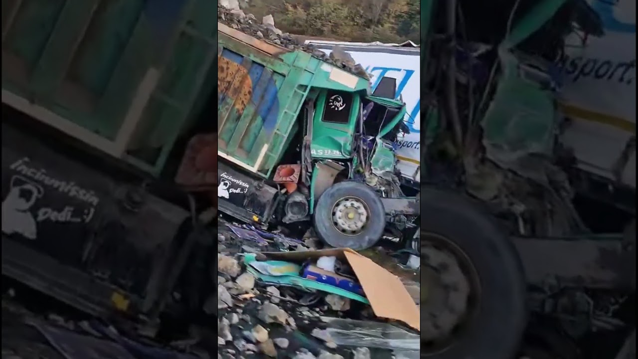 Rize’de Kamyon ile Tır Çarpıştı: 2 Yaralı