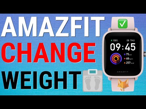How To Change Your Weight On Amazfit / Zepp
