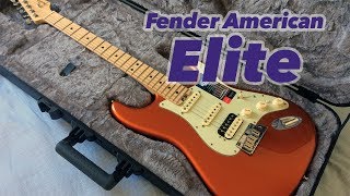 Fender American Elite HSS Stratocaster - Autumn Blaze Metallic | Maple Fingerboard