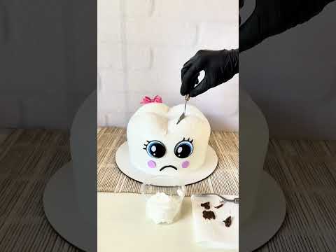 O cliente pediu um bolo de dente estragado