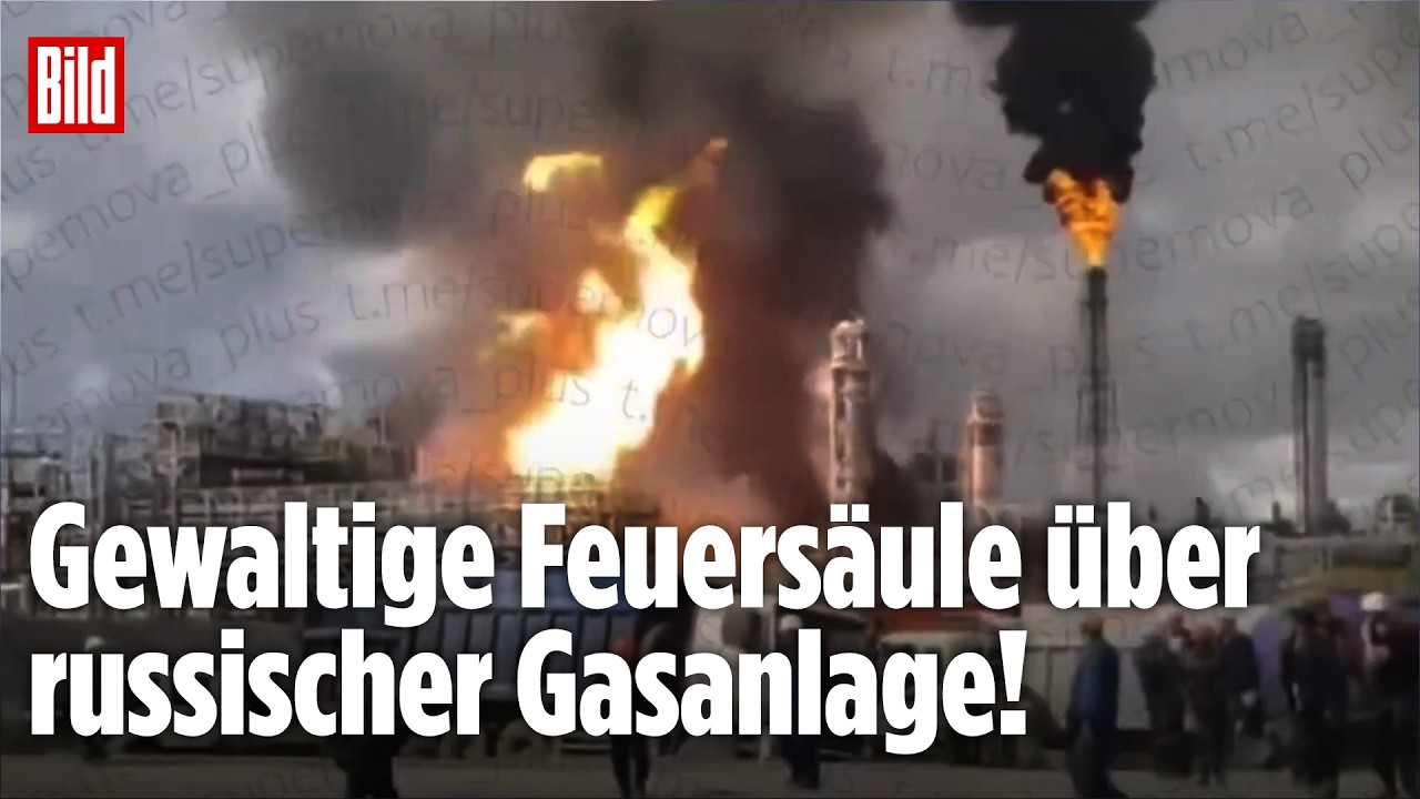 RUSSLAND: Gasfabrik in Flammen! Explosionen erschüttern Industrieanlage – 3 Menschen sterben