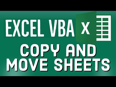 Excel VBA Tutorial for Beginners 27 Copy and Move Sheets in MS Excel