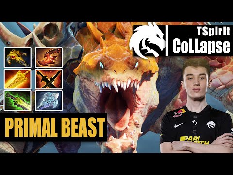 Primal Beast Offlane | TSpirit.CoLLapse | COLLAPSE META SUPER TANK BUILD | 7.31b Gameplay Highlights