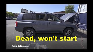 Toyota Highlander Hybrid no start, codes P3000 C1259 C1310