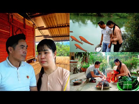 Kitchen floor completed - Thuy and Men prepare for ancestral ritual, Men's secret revealed. 